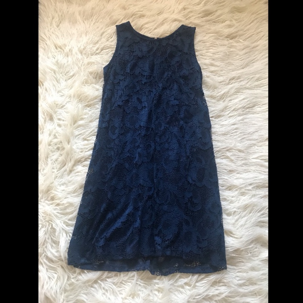 Navy Lace Dress